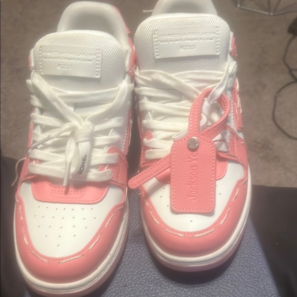 Pink and white off whites